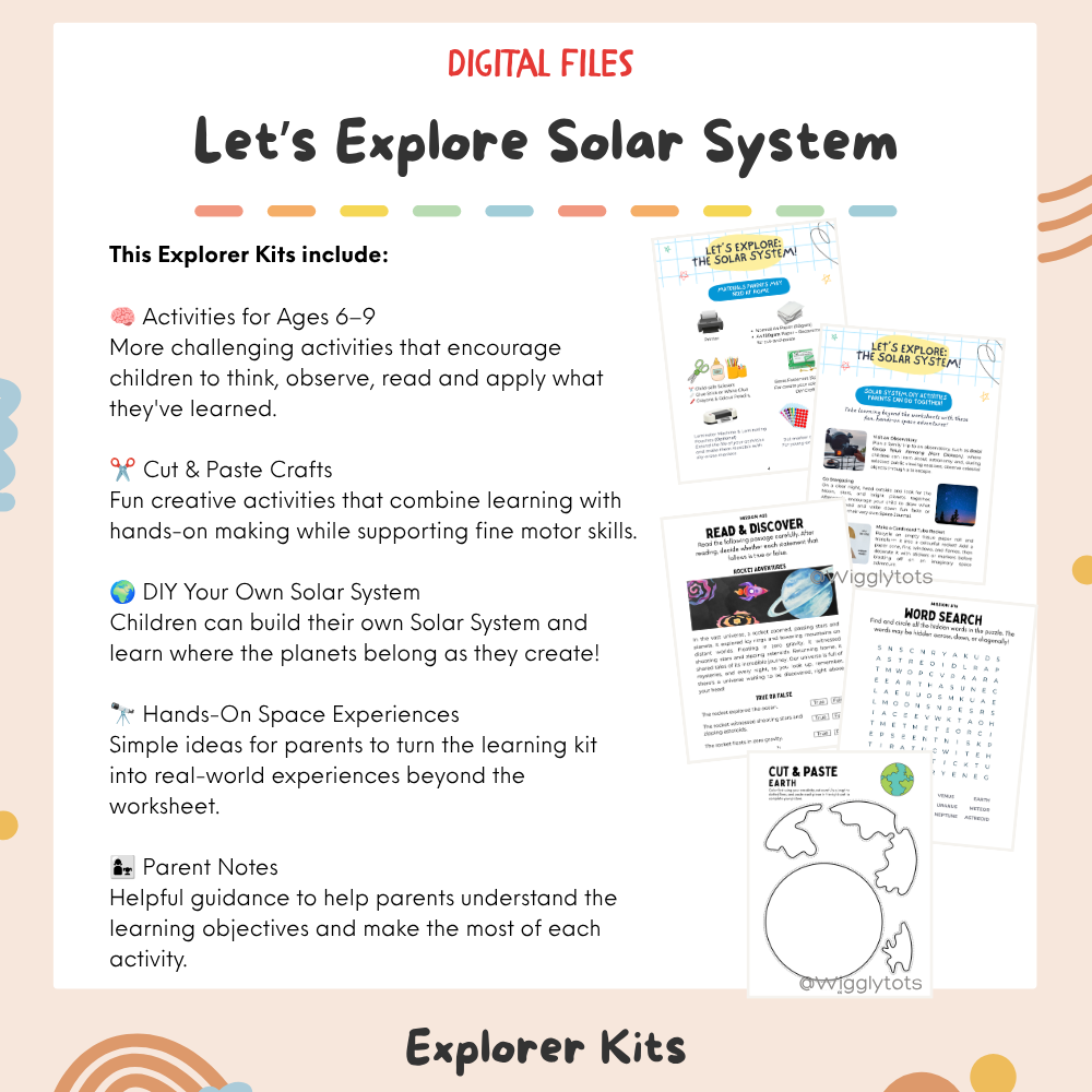 [PDF Version] Space Explorer | Solar System Activities for Kids Ages 3–9