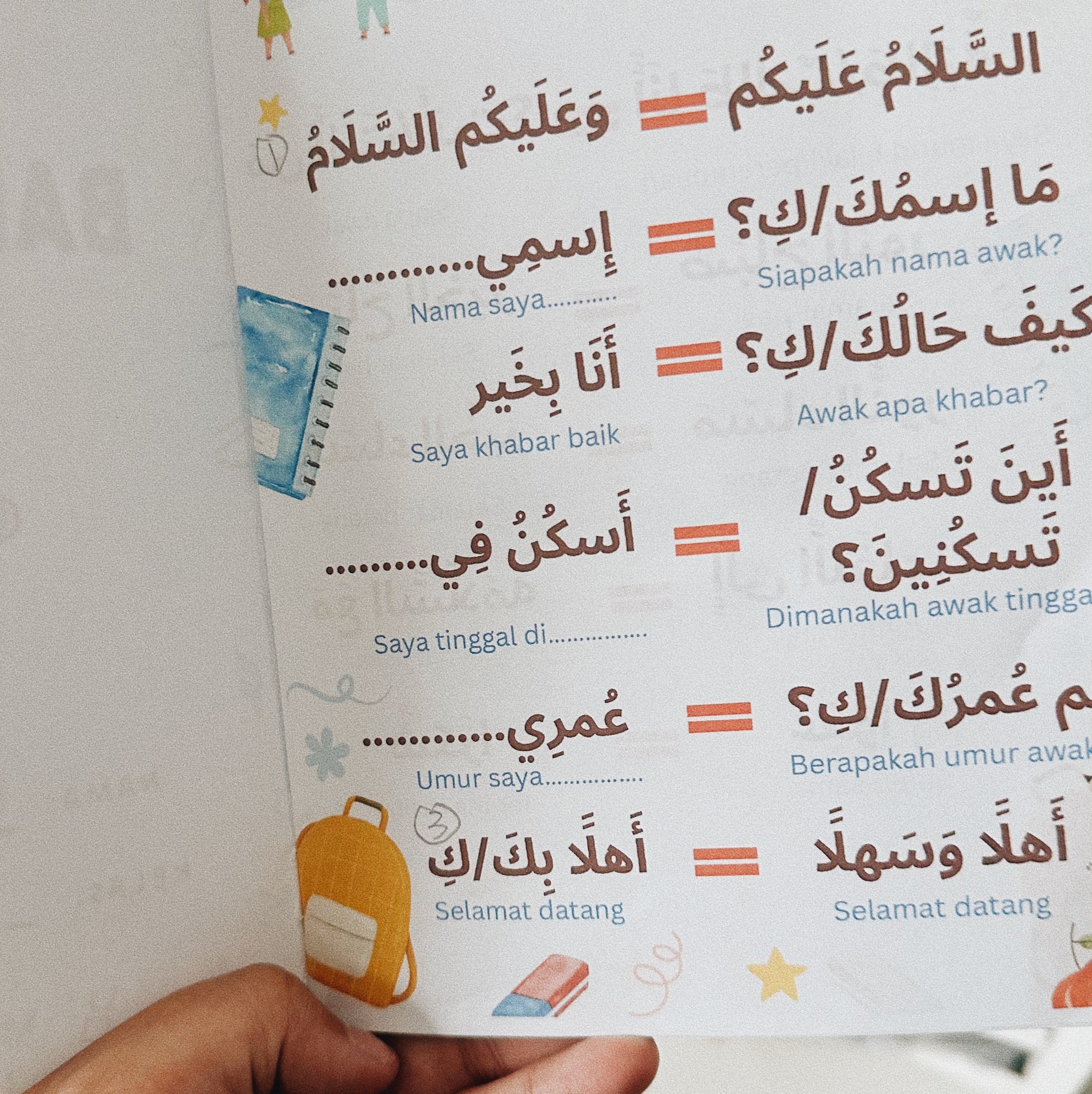[PREORDER SEHINGGA 30/6/26] Kamus Mini Bahasa Arab Kanak-Kanak | Lengkap 10+ Topik & Latihan Percuma