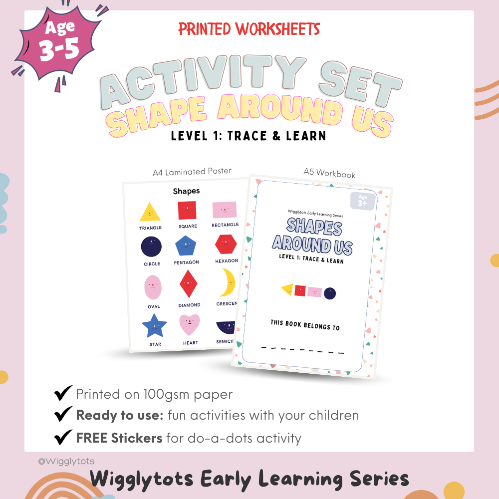 Shapes Flash Cards for Kids – Learn Shapes & Counting | Laminated Double-Sided Cards with Tracing