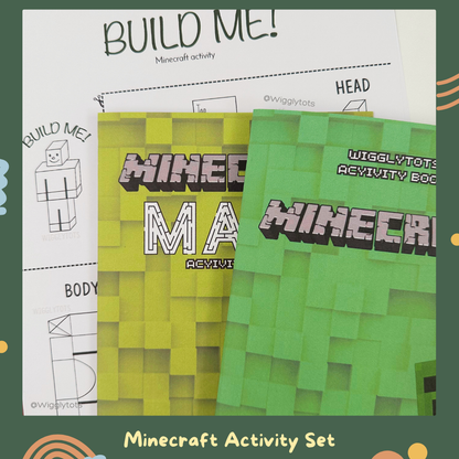 Printed Activity Worksheets: Ultimate Activity Set Minecraft-themed for 6-9