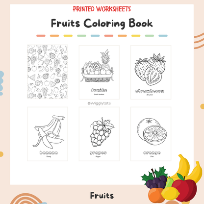 Coloring Book & Educational Poster Set [20-Page A5 Book + 1 Laminated A4 Poster]