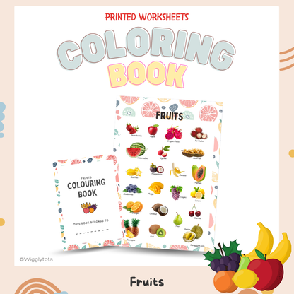 Coloring Book & Educational Poster Set [20-Page A5 Book + 1 Laminated A4 Poster]