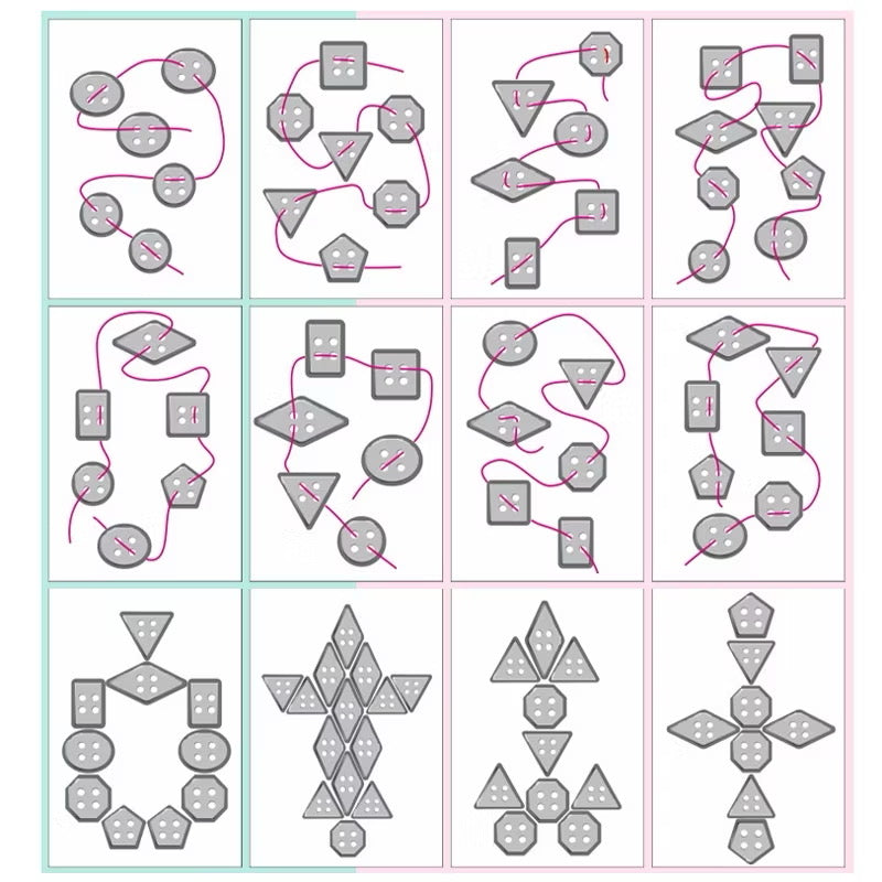 Threading Activity Set - Shape Buttons