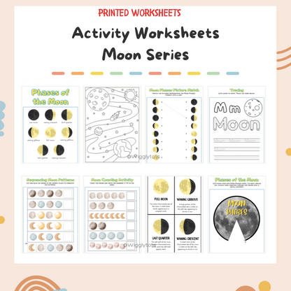 Printed Activity Worksheets - Moon