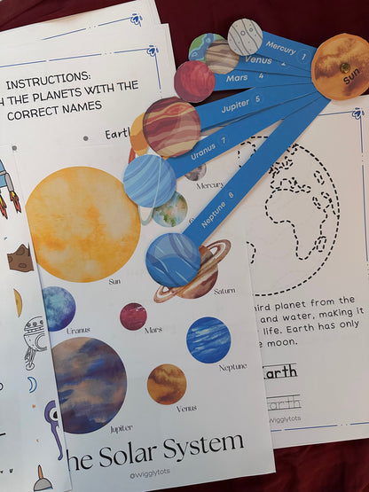 Printed Activity Worksheets - Solar System