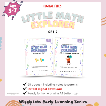 [PDF File] Little Math Exporer Bundle 2 | Preschool Addition & Subtraction Workbook for Ages 5-7